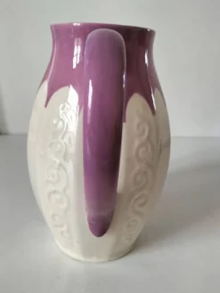 Pichet Villeroy & Boch Mettlach Ehrang, crème et prune