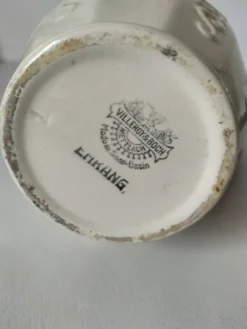 Pichet Villeroy & Boch Mettlach Ehrang, crème et prune