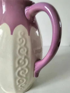 Pichet Villeroy & Boch Mettlach Ehrang, crème et prune