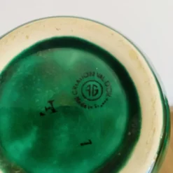 Pichet vintage en céramique émaillée verte – Grandjean Jourdan Vallauris