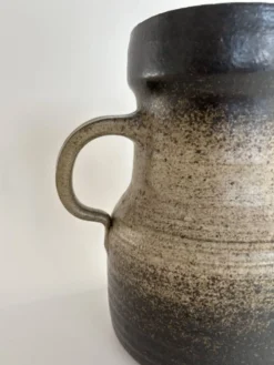Pichet vintage en grès brun émaillé – années 70