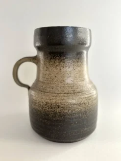 Pichet vintage en grès brun émaillé – années 70