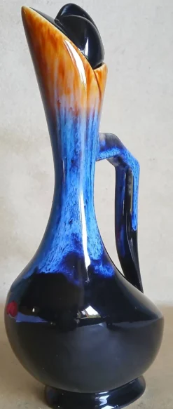 Pichet zoomorphe en grès flammé