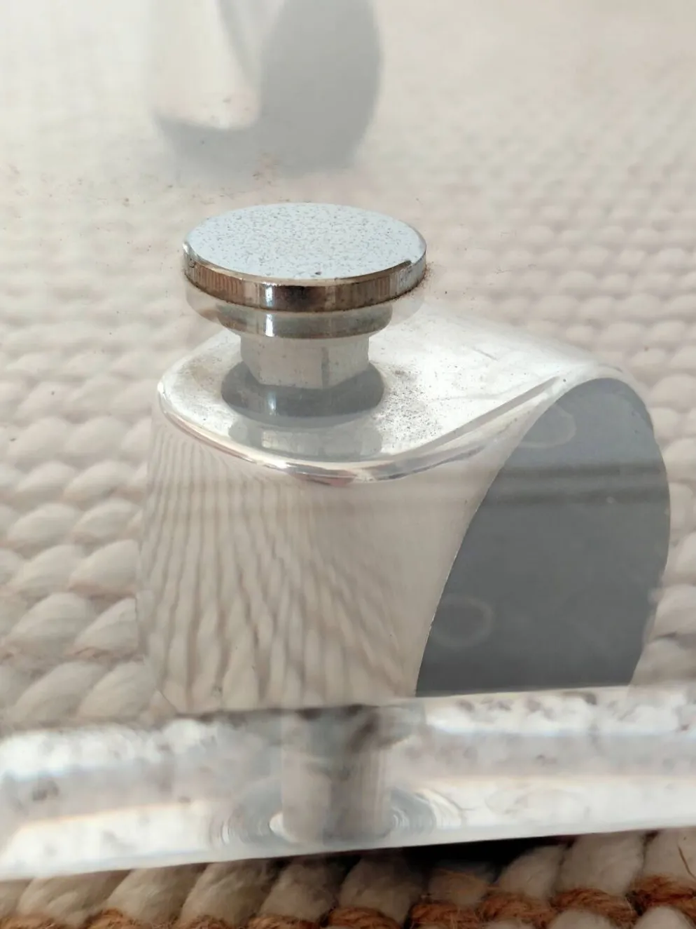Piece de design: Desserte David Lange en Altuglas 15mm-Circa 1980