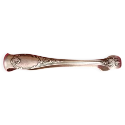 Pince a sucre ancienne en metal argente "christofle" style louis xv rocaill