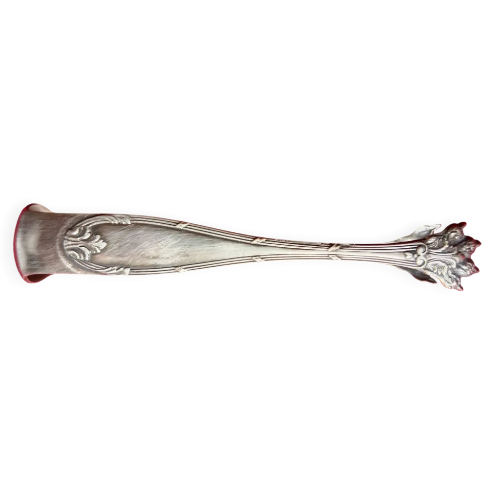 Pince a sucre en metal argente style louis xv griffes de lion