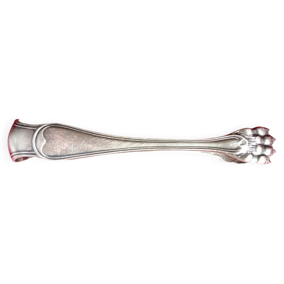 Pince a sucre en metal argente style art nouveau