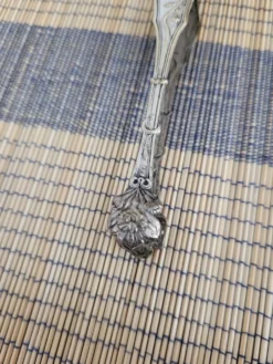 Pince à sucre argenté Art Nouveau