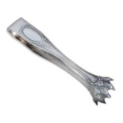 Pince à sucre argenté décor classique