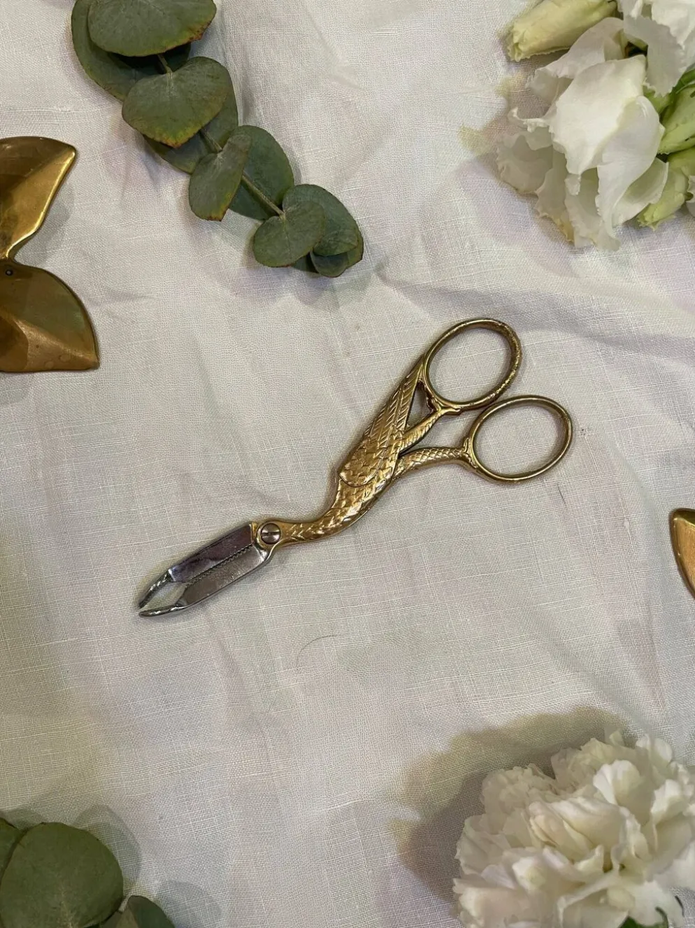 Pince à sucre cigogne vintage