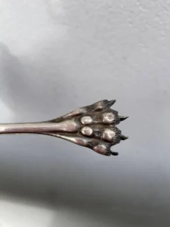 Pince à sucre en métal argenté