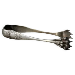 Pince à sucre en métal argenté