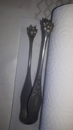 Pince à Sucre en Métal Argenté