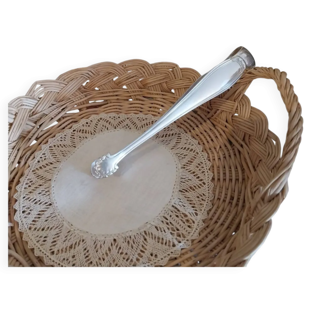 Pince à sucre en métal argent art nouveau