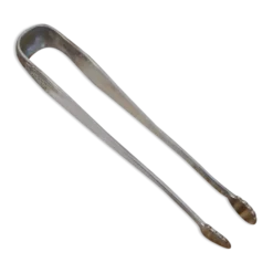 Pince à sucre en métal argent art nouveau