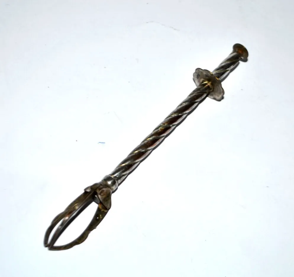 Pince à sucre glaçon vintage "Pince Crabe" en métal argenté
