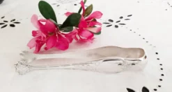 Pince à sucre ou glaçons en argent