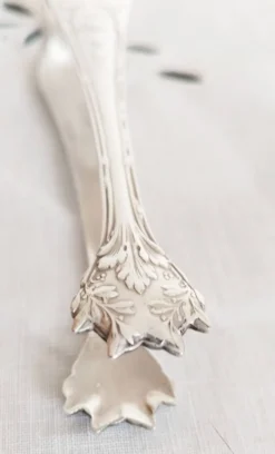 Pince à sucre ou glaçons en argent
