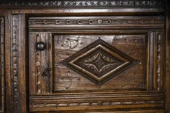 Placard Charles II en Chêne, 1684, Set de 3