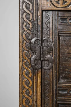 Placard Charles II en Chêne, 1684, Set de 3