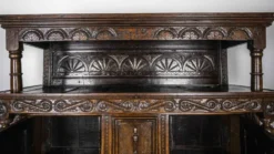 Placard Charles II en Chêne, 1684, Set de 3