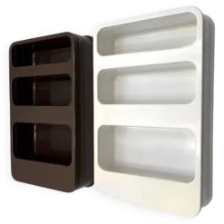 Plastra wall shelves, French design from the 70s.