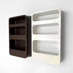 Plastra wall shelves, French design from the 70s.