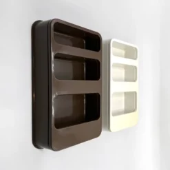 Plastra wall shelves, French design from the 70s.