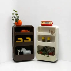 Plastra wall shelves, French design from the 70s.