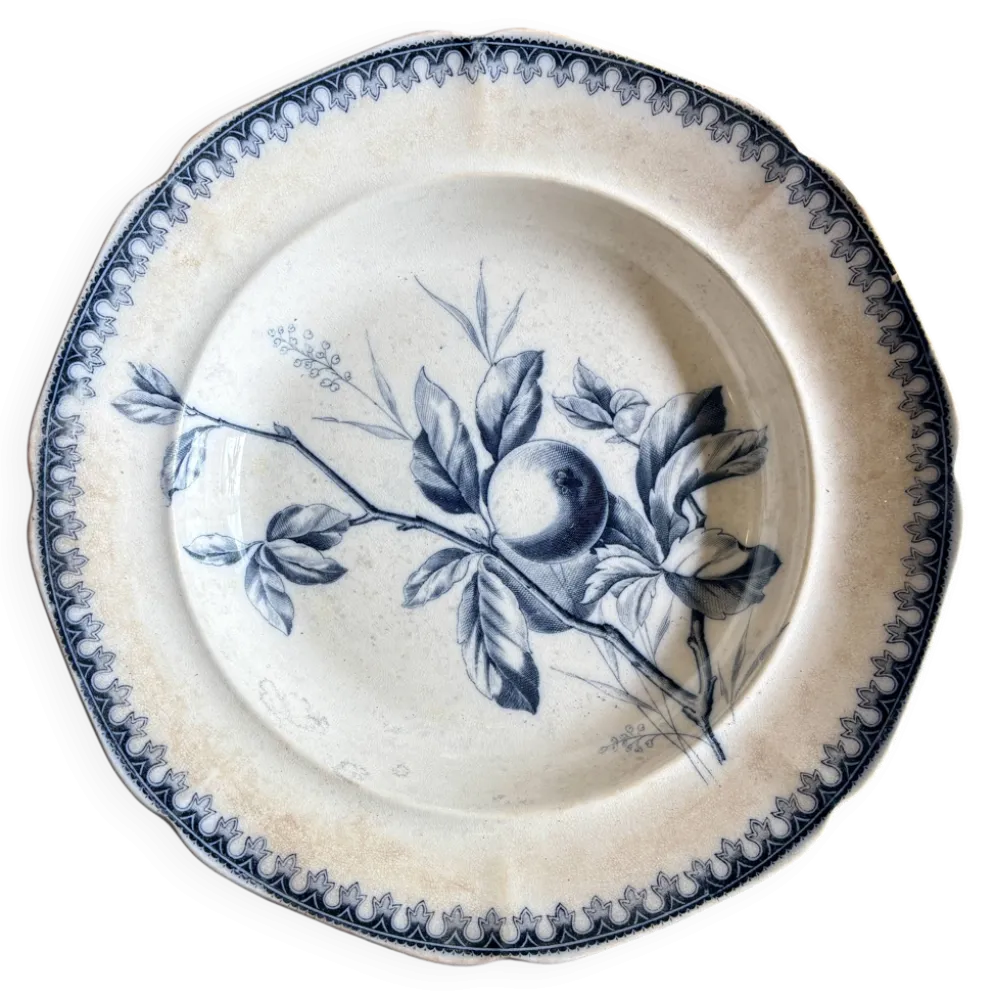 Plat ancien en terre de fer
