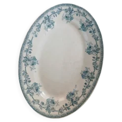 Plat ancien en terre de fer Choisy le Roi