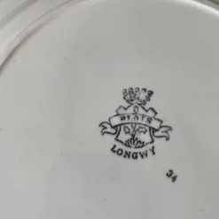 Plat ancien Longwy 30 cm , modèle Blois, début XXe