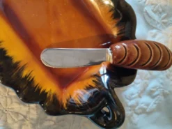 Plat apéritif Beurrier feuille Vallauris