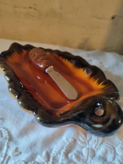 Plat apéritif Beurrier feuille Vallauris