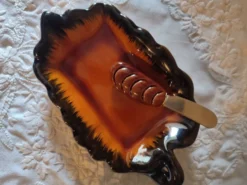 Plat apéritif Beurrier feuille Vallauris