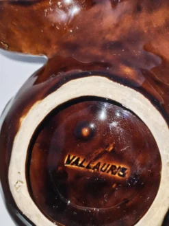 Plat apéritif / Coupelle tripode en céramique – Vallauris – Vintage