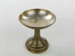 Plat Art Déco, laiton argenté, Allemagne, années 1930
