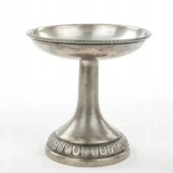 Plat Art Déco, laiton argenté, Allemagne, années 1930