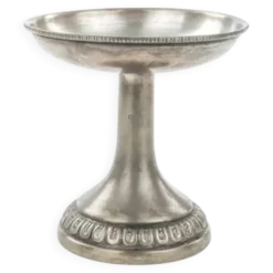 Plat Art Déco, laiton argenté, Allemagne, années 1930