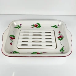 Plat à asperge, modèle réverbère par KG Lunéville