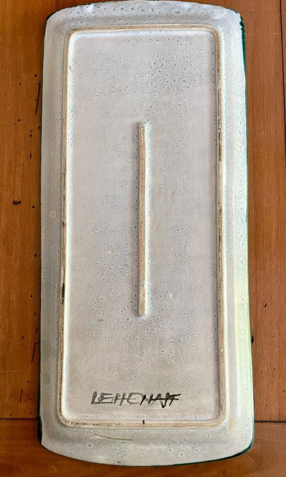 Plat à cake en céramique émaillée, Danuta Le Hénaff