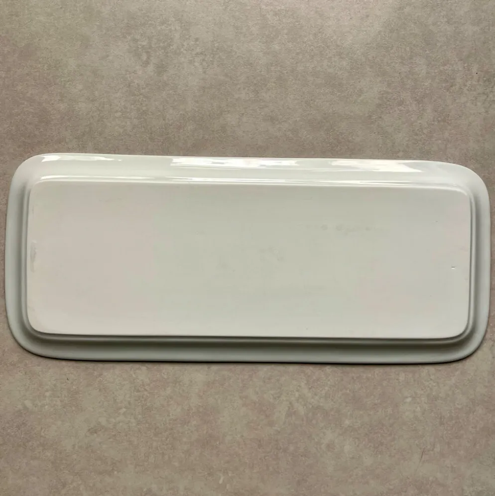 Plat à cake en porcelaine décor doré lune et soleil