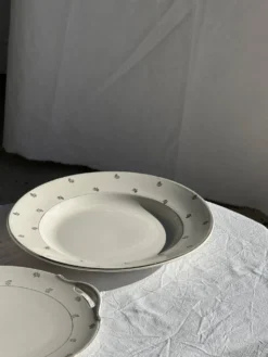Plat circulaire modèle Nico doré Digoin Sarreguemines D30,5