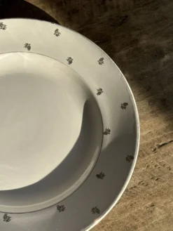 Plat circulaire modèle Nico doré Digoin Sarreguemines D30,5