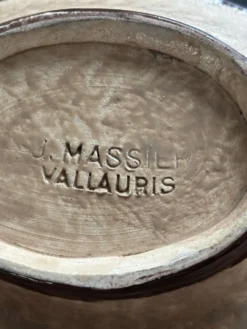 Plat à compartiment j.massier vallauris