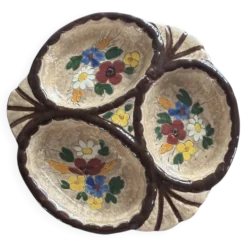 Plat à compartiment j.massier vallauris