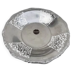 Plat coupe corbeille en métal argenté Alessi