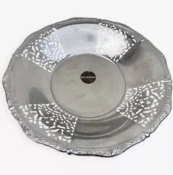 Plat coupe corbeille en métal argenté Alessi