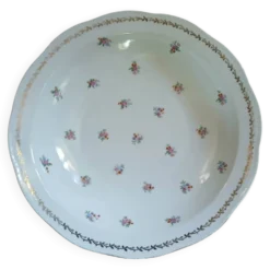 Plat creux ancien en porcelaine