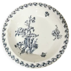 Plat creux Chardons Gien - fin XIXe
